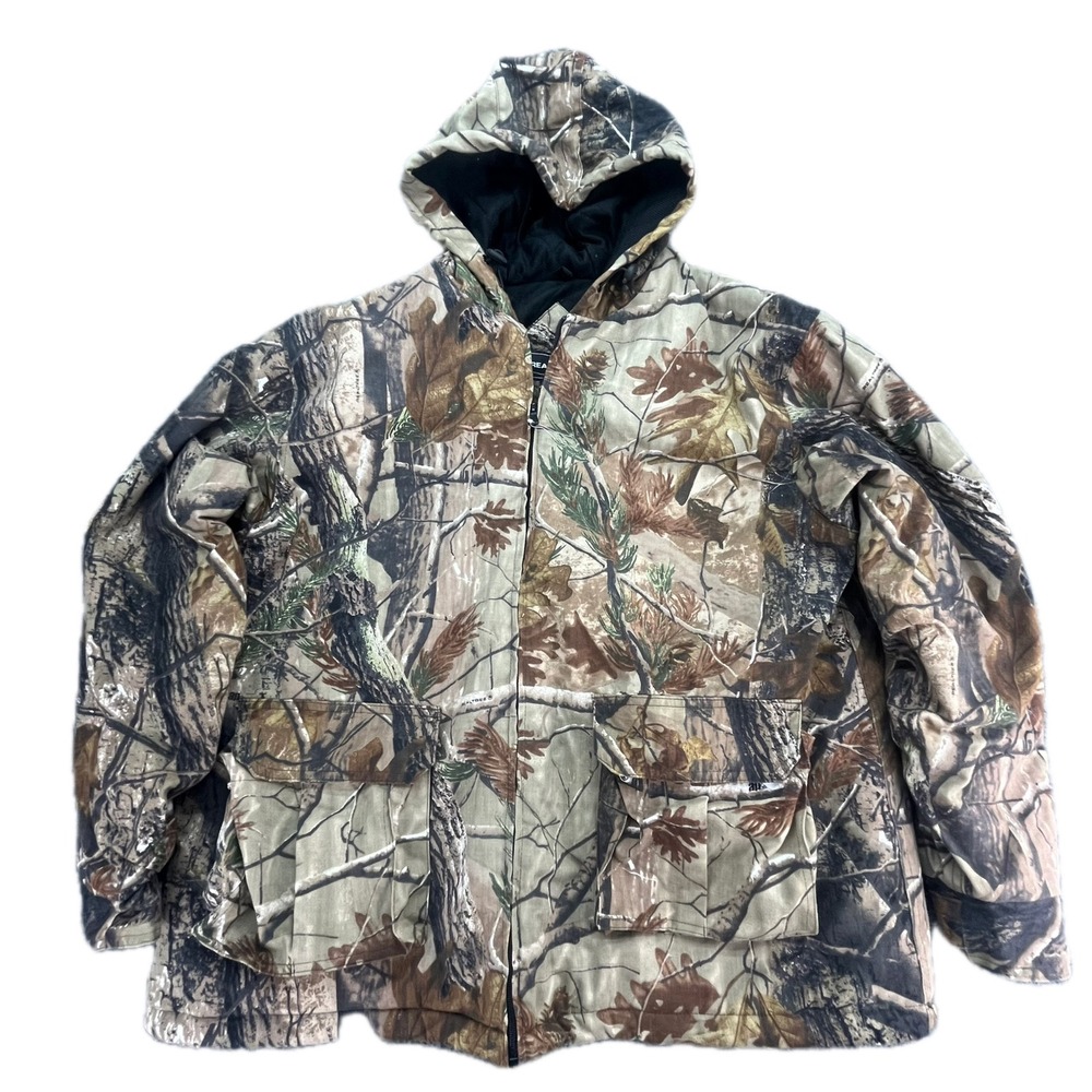Realtree‎ Camo Hooded Jacket Mens XL Extra Large Hunting Outdoor